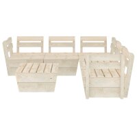 vidaXL 6-tlg. Garten-Paletten-Lounge-Set Impr&auml;gniertes Fichtenholz