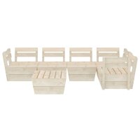 vidaXL 6-tlg. Garten-Paletten-Lounge-Set Impr&auml;gniertes Fichtenholz