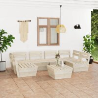 vidaXL 7-tlg. Garten-Paletten-Lounge-Set Impr&auml;gniertes Fichtenholz