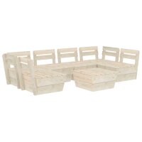 vidaXL 7-tlg. Garten-Paletten-Lounge-Set Impr&auml;gniertes Fichtenholz