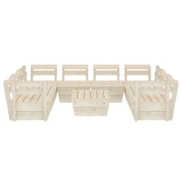 vidaXL 9-tlg. Garten-Paletten-Lounge-Set Impr&auml;gniertes Fichtenholz