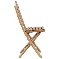 vidaXL Klappbare Gartenstühle 2 Stk. mit Kissen Bambus