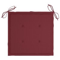 vidaXL Klappbare Gartenstühle 2 Stk. mit Kissen Bambus