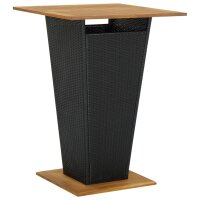 vidaXL 3-tlg. Gartenbar-Set Schwarz