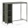 vidaXL 5-tlg. Gartenbar-Set mit Kissen Poly Rattan Grau