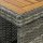 vidaXL 5-tlg. Gartenbar-Set mit Kissen Poly Rattan Grau