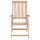 vidaXL Verstellbare Gartenstühle 4 Stk. Massivholz Teak
