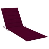 vidaXL Garten-Sonnenliege mit Tisch und Auflage Kiefer...