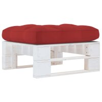 vidaXL Garten-Paletten-Hocker Weiß...