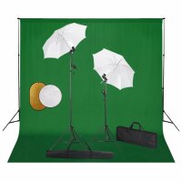 vidaXL Fotostudio-Set mit Leuchten, Schirmen,...