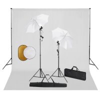 vidaXL Fotostudio-Set mit Leuchten, Schirmen,...