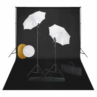 vidaXL Fotostudio-Set mit Leuchten, Schirmen,...