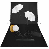 vidaXL Fotostudio-Set mit Leuchten, Schirmen,...