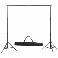 WOWONA Fotostudio-Set mit Lampen, Schirmen, Hintergrund &amp; Reflektor