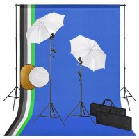 vidaXL Fotostudio-Set mit Leuchten, Schirmen,...