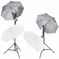 vidaXL Fotostudio-Set Softbox-Lampen, Schirm,...