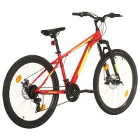 vidaXL Mountainbike 21 Gang 27,5 Zoll Rad 38 cm Rot