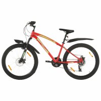 vidaXL Mountainbike 21 Gang 26 Zoll Rad 36 cm Rot