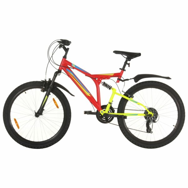 vidaXL Mountainbike 21 Gang 26 Zoll Rad 49 cm Rot