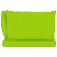 vidaXL Garten-Palettensofa 2-Sitzer mit Kissen Hellgr&uuml;n Kiefernholz