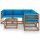 vidaXL 6-tlg. Garten-Lounge-Set Kissen Hellblau Kiefer Imprägniert