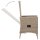 vidaXL 3-tlg. Garten-Essgruppe Beige