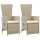 vidaXL 5-tlg. Garten-Essgruppe Beige