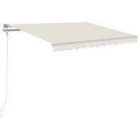 vidaXL Gelenkarmmarkise Automatisch 300x250 cm Creme