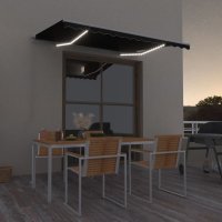 vidaXL Gelenkarmmarkise Einziehbar mit LED 350x250 cm...