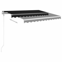 vidaXL Automatische Markise mit LED & Windsensor 350x250 cm Anthrazit