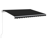 WOWONA Gelenkarmmarkise Einziehbar mit LED 400x300 cm...