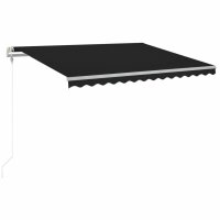 vidaXL Automatische Markise mit LED & Windsensor 400x300 cm Anthrazit