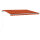 vidaXL Automatische Markise mit LED & Windsensor 400x300 Orange/Braun