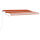 vidaXL Gelenkarmmarkise Einziehbar mit LED 450x300 cm Orange und Braun