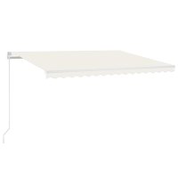 vidaXL Gelenkarmmarkise Automatisch 450x300 cm Creme