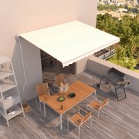 vidaXL Gelenkarmmarkise Automatisch 450x300 cm Creme