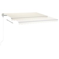 vidaXL Automatische Markise mit LED & Windsensor 450x300 cm Creme