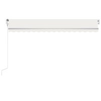 vidaXL Automatische Markise mit LED & Windsensor 450x300 cm Creme