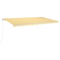 vidaXL Gelenkarmmarkise Einziehbar mit LED 600x300 cm...