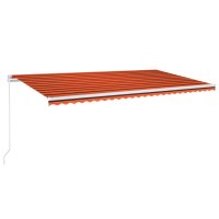 vidaXL Gelenkarmmarkise Einziehbar mit LED 600x300 cm...