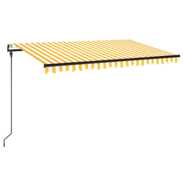 vidaXL Gelenkarmmarkise Automatisch 450x300 cm Gelb und Weiß