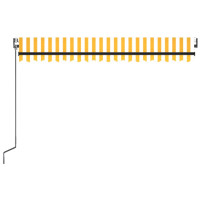 vidaXL Gelenkarmmarkise Automatisch 450x300 cm Gelb und Weiß