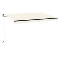 vidaXL Gelenkarmmarkise Einziehbar 400x350 cm Creme