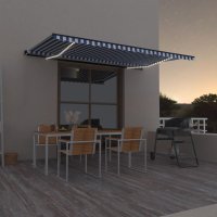 vidaXL Gelenkarmmarkise Einziehbar mit LED 500x350 cm...