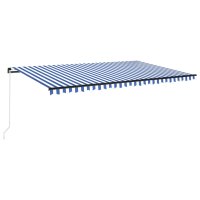vidaXL Gelenkarmmarkise Einziehbar mit LED 500x350 cm...