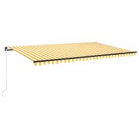 vidaXL Gelenkarmmarkise Einziehbar mit LED 500x350 cm...
