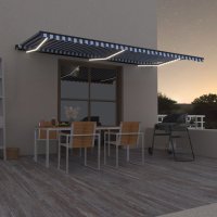 vidaXL Gelenkarmmarkise Einziehbar mit LED 600x350 cm...