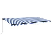 vidaXL Gelenkarmmarkise Einziehbar mit LED 600x350 cm...