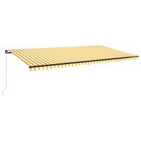 vidaXL Gelenkarmmarkise Einziehbar mit LED 600x350 cm...