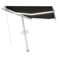 vidaXL Gelenkarmmarkise Einziehbar mit LED 350x250 cm...